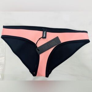 Triangl Pink and Black neoprene Bikini Bottom